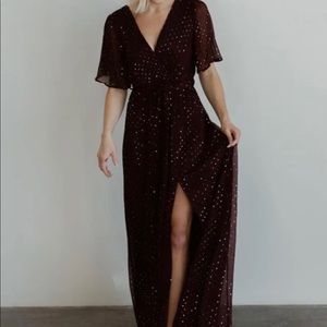 Baltic Born Grace Mulberry Sparkle Maxi Gown